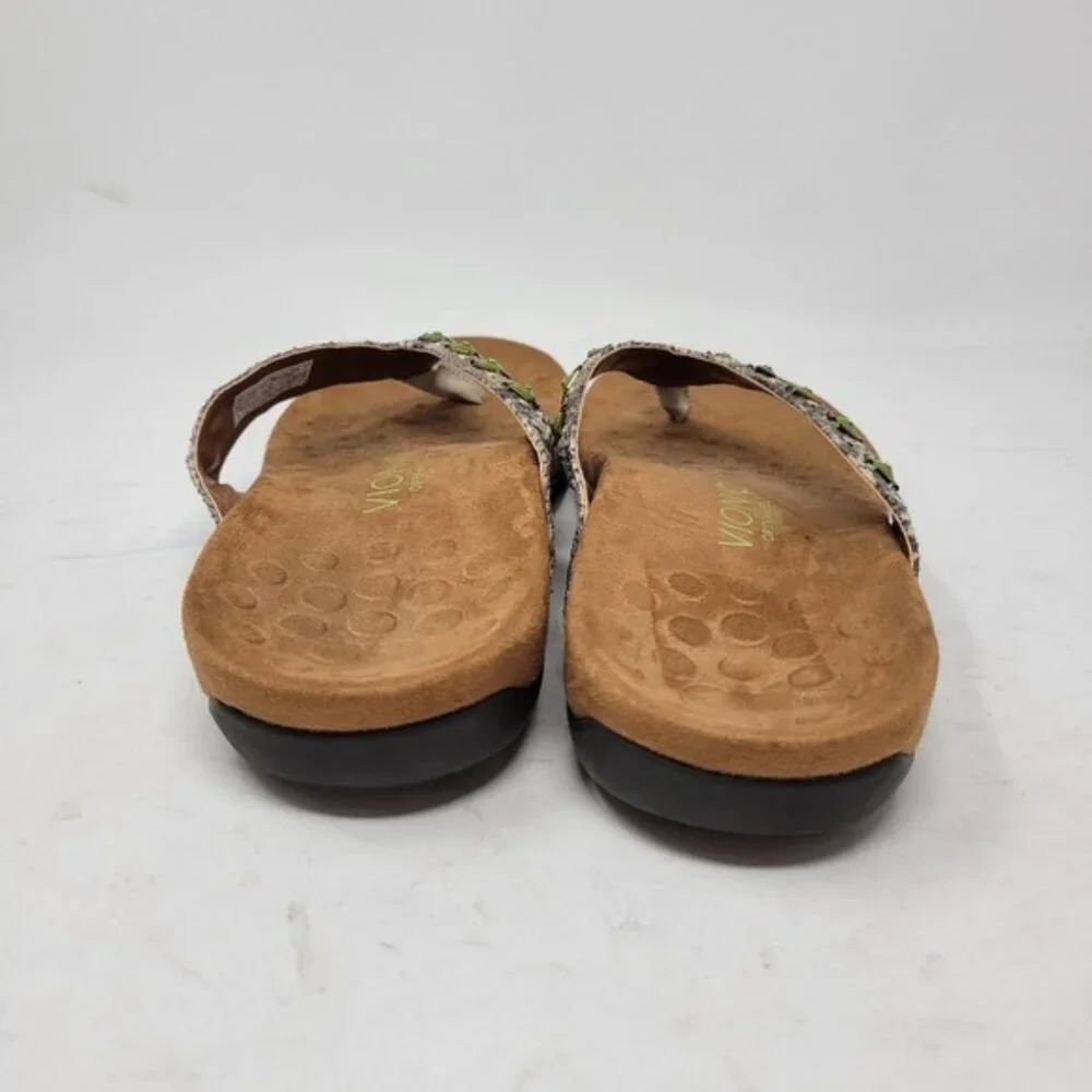 Vionic | Women's Rest Floriana Toepost Thong Sandal Pewter - Picture 3 of 9